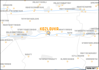 map of Kozlovka