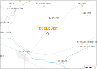 map of Kozlovka