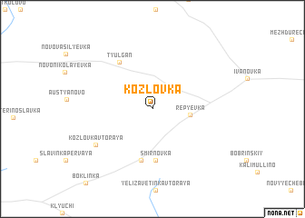 map of Kozlovka