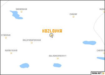 map of Kozlovka