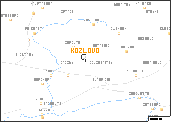 map of Kozlovo