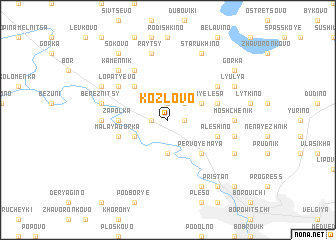 map of Kozlovo