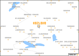 map of Kozlovo