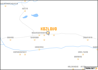 map of Kozlovo