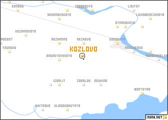 map of Kozlovo
