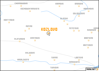 map of Kozlovo