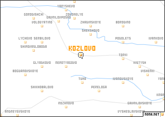 map of Kozlovo