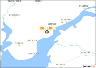 map of Kozlovo