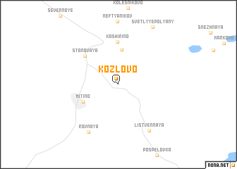 map of Kozlovo