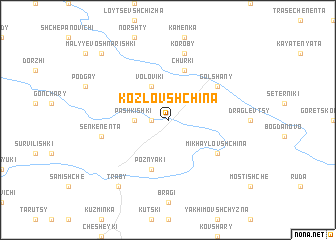 map of Kozlovshchina