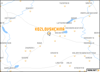 map of Kozlovshchina