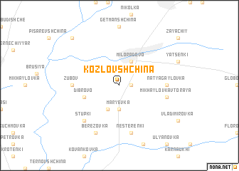 map of Kozlovshchina