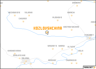 map of Kozlovshchina