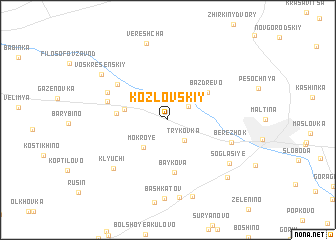 map of Kozlovskiy