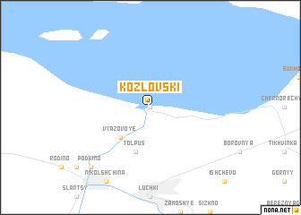 map of Kozlovski