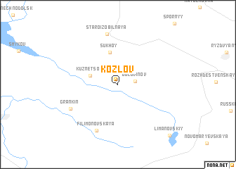 map of Kozlov