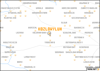 map of Kozłowy Łuh