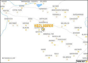 map of Kozluören