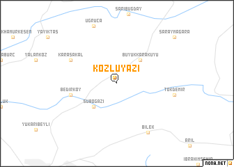 map of Kozluyazı