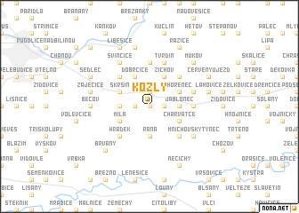 map of Kozly