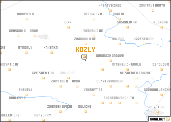 map of Kozly