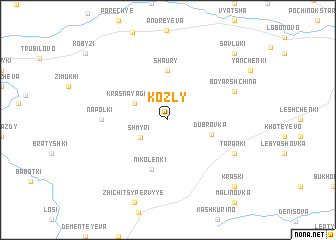 map of Kozly