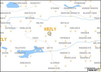 map of Kozly