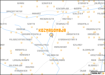 map of Kozmadombja