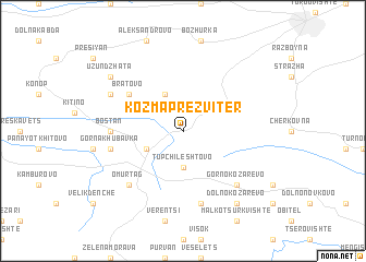 map of Kozma Prezviter