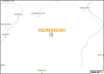 map of Kozʼmeshchek