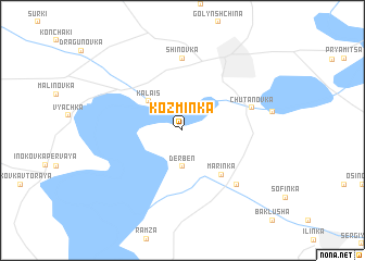 map of Koz\