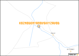 map of Kozʼmo-Demʼyanovskiy Zavod