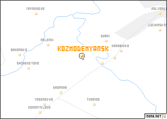 map of Koz\