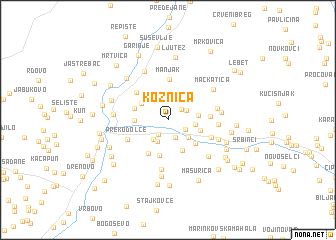 map of Koznica