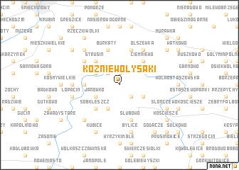 map of Kożniewo Łysaki