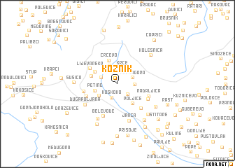 map of Koznik