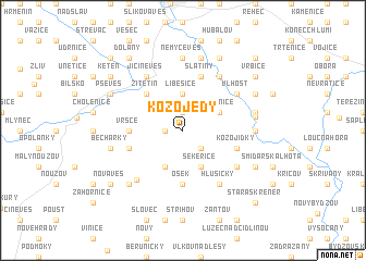 map of Kozojedy
