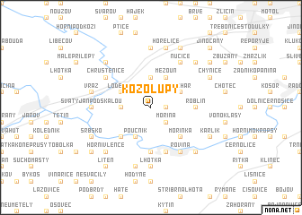 map of Kozolupy