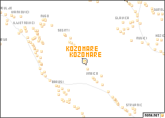 map of Kozomare