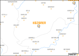 map of Kozören