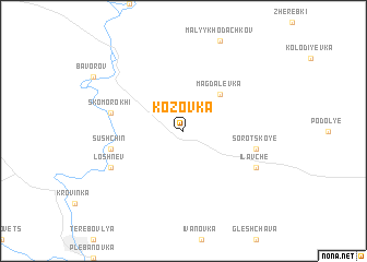 map of Kozovka