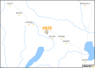 map of Kozo