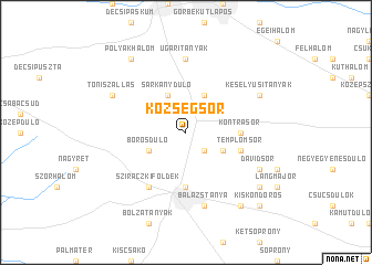 map of Község Sor