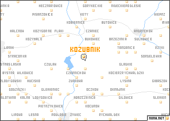map of Kozubnik