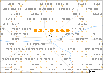map of Kozuby Żarnowizna