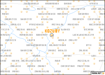 map of Kozuby