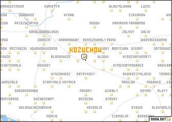 map of Kożuchów