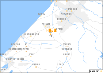 map of Kōzu