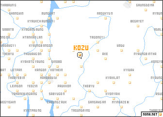 map of Kozu