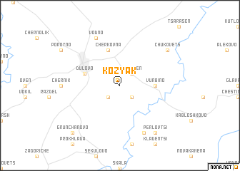 map of Kozyak